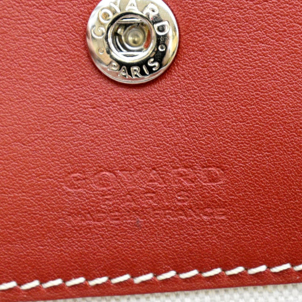 GOYARD Saint Louis PM Chevron Print Canvas Tote Bag Red