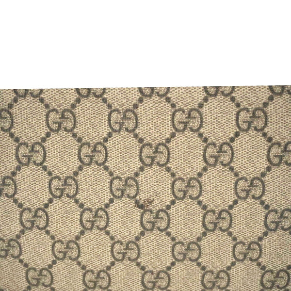 GUCCI GG Supreme Canvas Wristlet Beige 539335