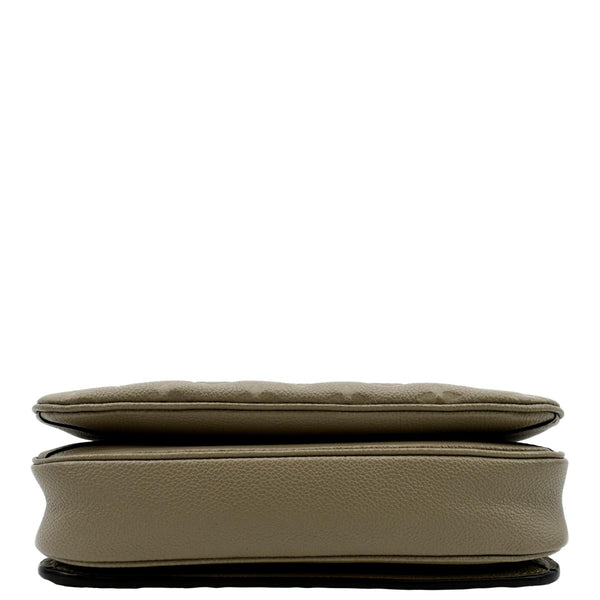 LOUIS VUITTON Metis Pochette Empreinte Leather Crossbody Bag Tourterelle