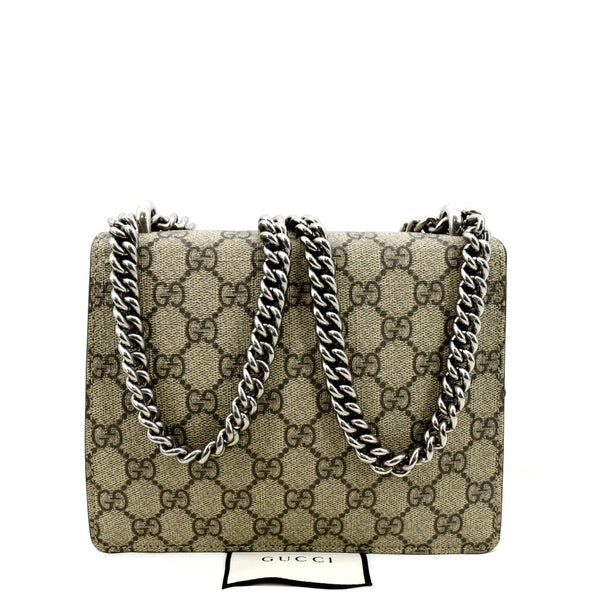 GUCCI Dionysus Mini GG Supreme Canvas Crossbody Bag Beige 421970