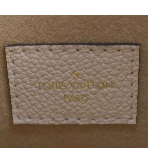 LOUIS VUITTON Bagatelle Monogram Empreinte Shoulder Bag Creme