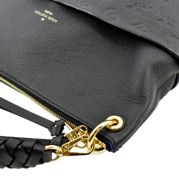 LOUIS VUITTON Maida Monogram Empreinte Leather Hobo Shoulder Bag Black