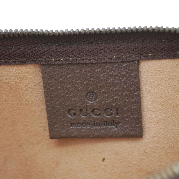 GUCCI GG Supreme Canvas Wristlet Beige 539335