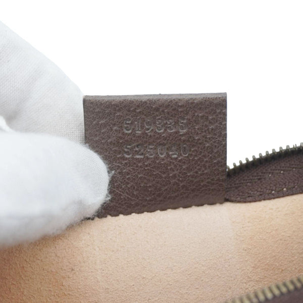 GUCCI GG Supreme Canvas Wristlet Beige 539335