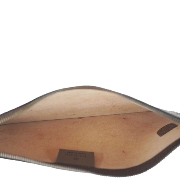 GUCCI GG Supreme Canvas Wristlet Beige 539335