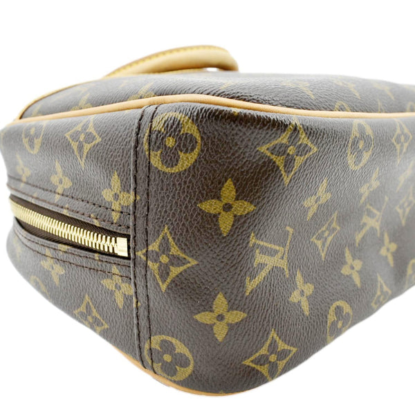 LOUIS VUITTON Trouville PM Monogram Canvas Satchel Bag Brown