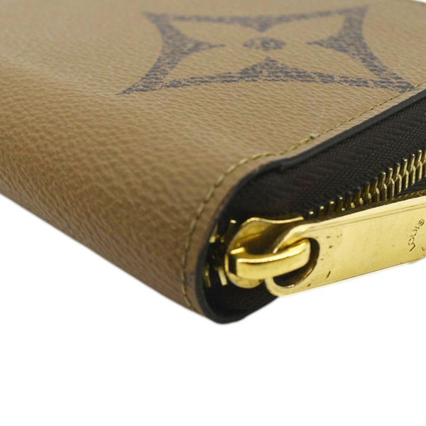 Louis Vuitton Giant Monogram Reverse Zippy Wallet Brown - Bottom right