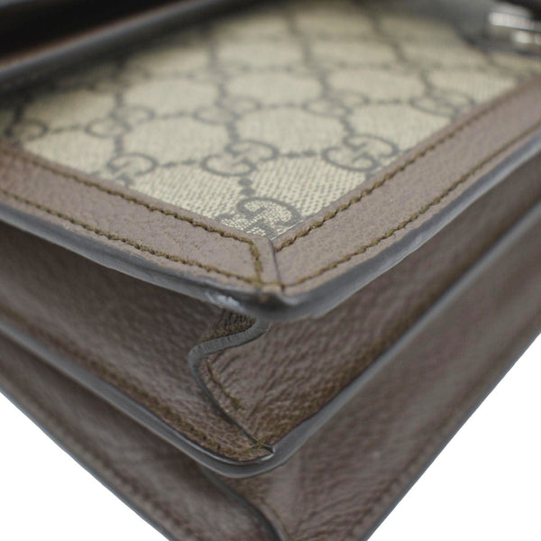 GUCCI Dionysus GG Supreme Top Handle Shoulder Bag Beige 621512