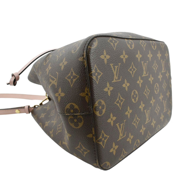 LOUIS VUITTON Neonoe Monogram Canvas Shoulder Bag Rose Ballerine