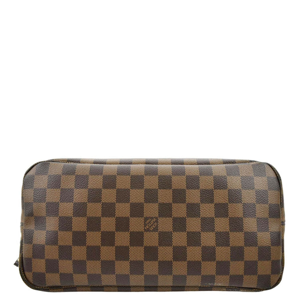 LOUIS VUITTON Neverfull MM Damier Ebene Tote Bag Brown