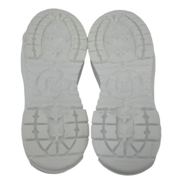 LOUIS VUITTON Squad Trainers Monogram Denim Sneakers Pink Size 37