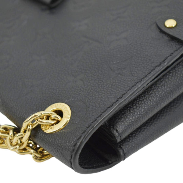 LOUIS VUITTON Vavin MM Monogram Empreinte Leather Shoulder Bag Black