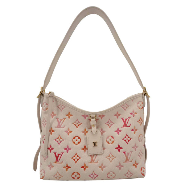 LOUIS VUITTON Carryall PM Monogram Empreinte Leather Shoulder Bag Sunrise Aquarelle