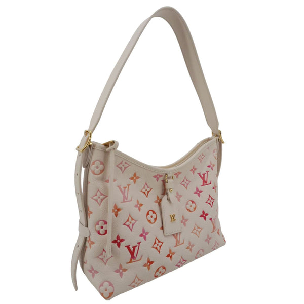 LOUIS VUITTON Carryall PM Monogram Empreinte Leather Shoulder Bag Sunrise Aquarelle