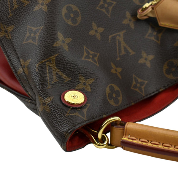 LOUIS VUITTON Gaia Monogram Canvas Shoulder Bag Cerise