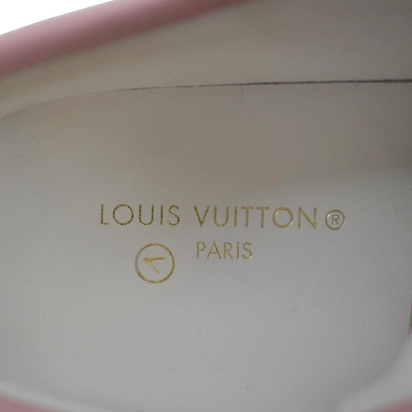 LOUIS VUITTON Squad Trainers Monogram Denim Sneakers Pink Size 37