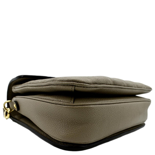 LOUIS VUITTON Metis Pochette Empreinte Leather Crossbody Bag Tourterelle