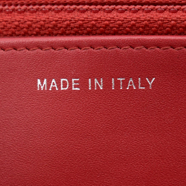 CHANEL Boy Woc Wallet on Chain Quilted Patent Leather Shoulder Bag Red