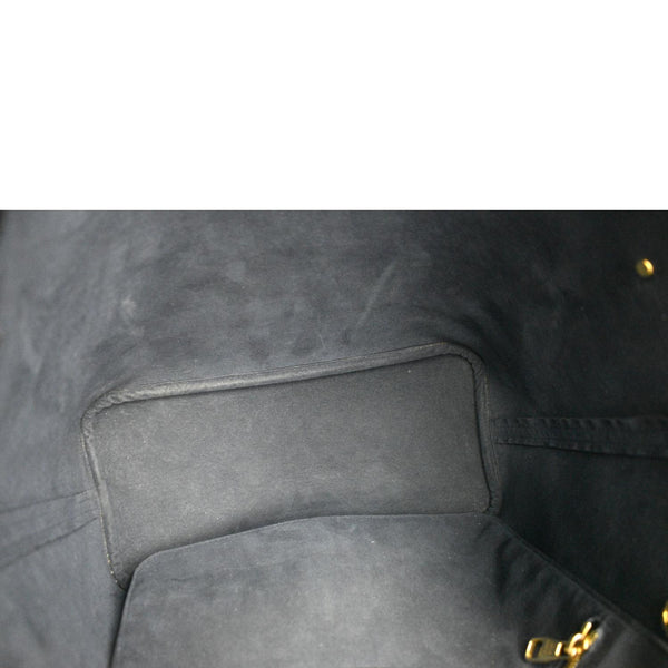 LOUIS VUITTON Neverfull MM Monogram Empreinte Tote Bag Black