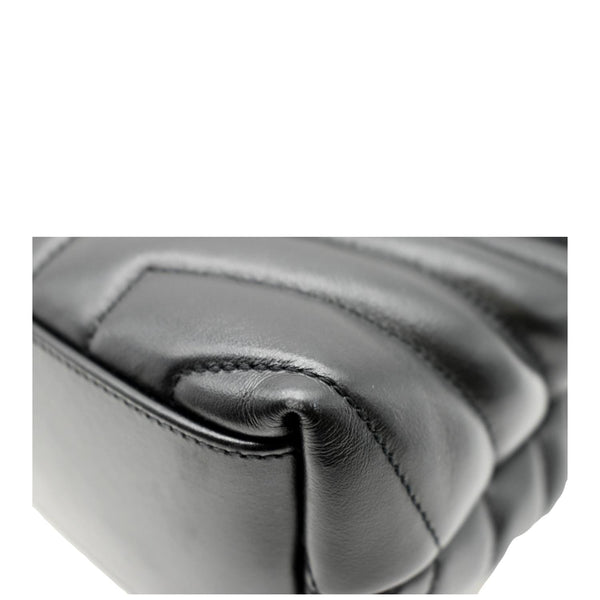 YVES SAINT LAURENT Loulou Small Matelasse Leather Chain Shoulder Bag Black