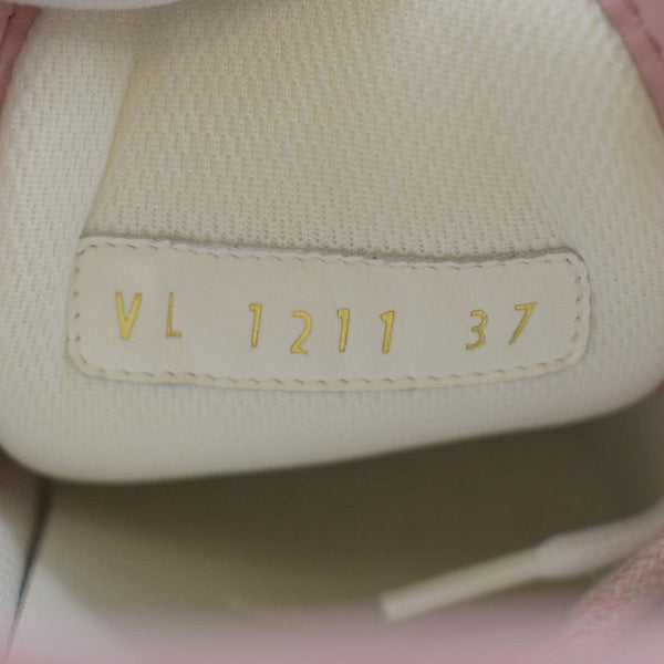 LOUIS VUITTON Squad Trainers Monogram Denim Sneakers Pink Size 37