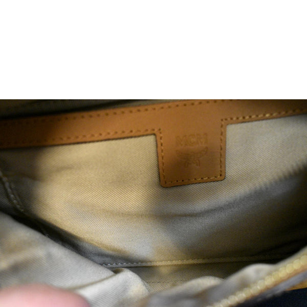 MCM Monogram Visetos Coated Canvas Bumbag Cognac