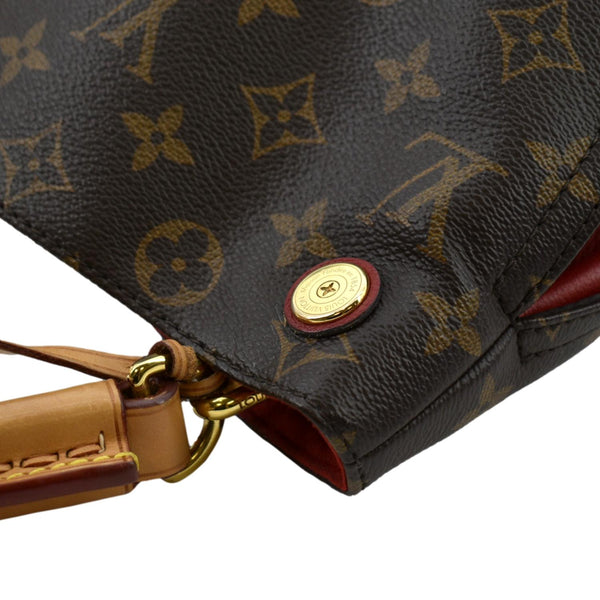 LOUIS VUITTON Gaia Monogram Canvas Shoulder Bag Cerise