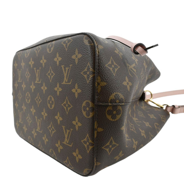 LOUIS VUITTON Neonoe Monogram Canvas Shoulder Bag Rose Ballerine