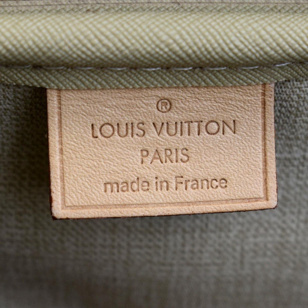 LOUIS VUITTON Deauville Bowling Monogram Canvas Satchel Bag Brown
