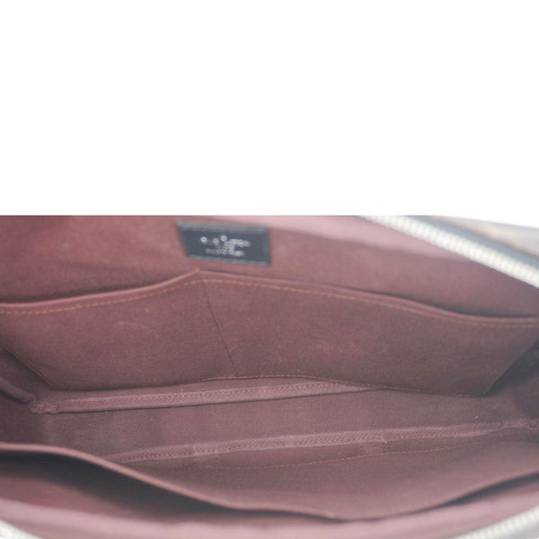 LOUIS VUITTON Porte Documents Voyage PM Monogram Canvas Briefcase Bag Brown