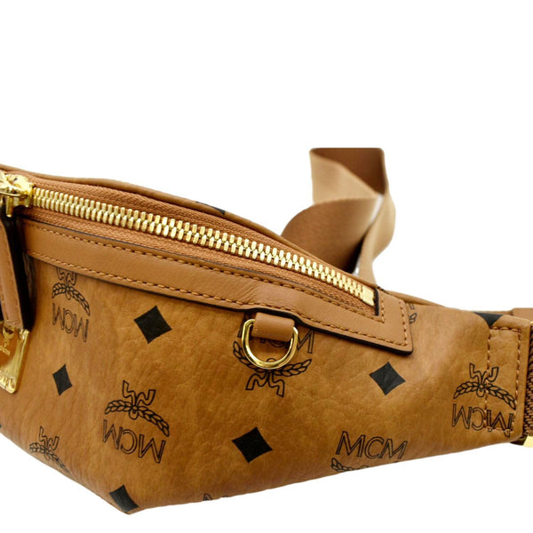 MCM Monogram Visetos Coated Canvas Bumbag Cognac