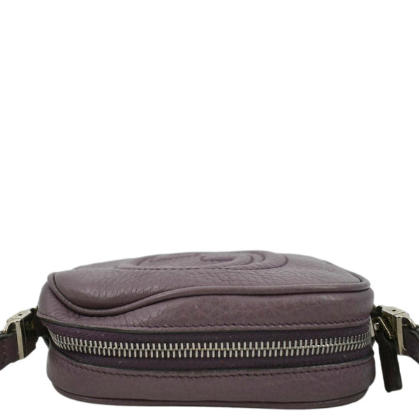 GUCCI Soho Disco Leather Crossbody Bag Peonia Flower 355202