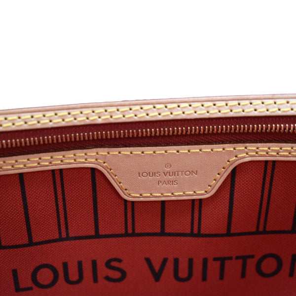 LOUIS VUITTON Neverfull MM Monogram Canvas Tote Bag Brown