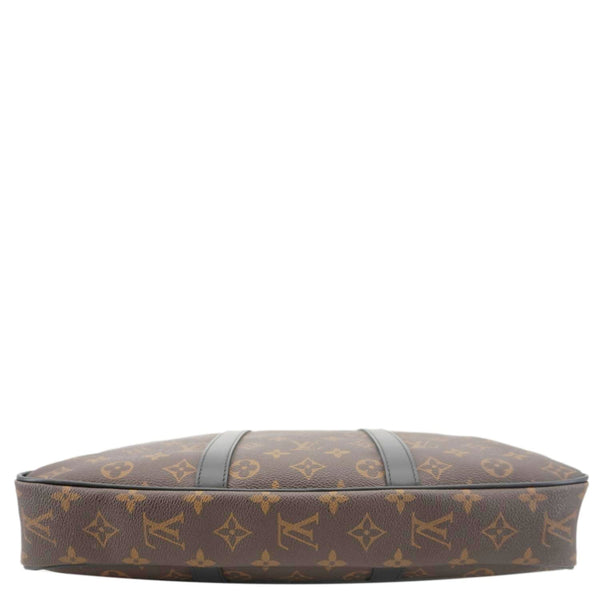 LOUIS VUITTON Porte Documents Voyage PM Monogram Canvas Briefcase Bag Brown
