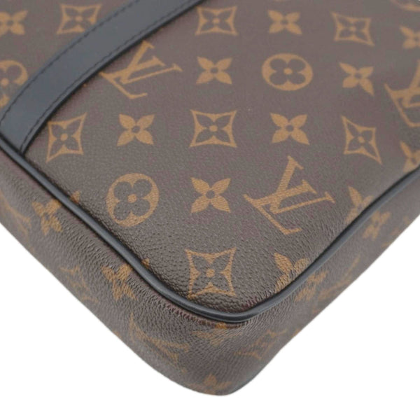 LOUIS VUITTON Porte Documents Voyage PM Monogram Canvas Briefcase Bag Brown