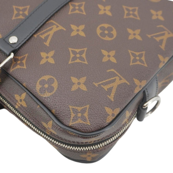 LOUIS VUITTON Porte Documents Voyage PM Monogram Canvas Briefcase Bag Brown