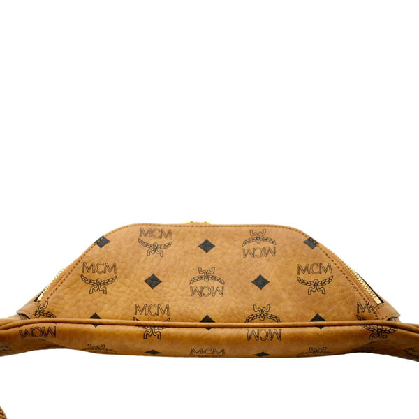 MCM Monogram Visetos Coated Canvas Bumbag Cognac