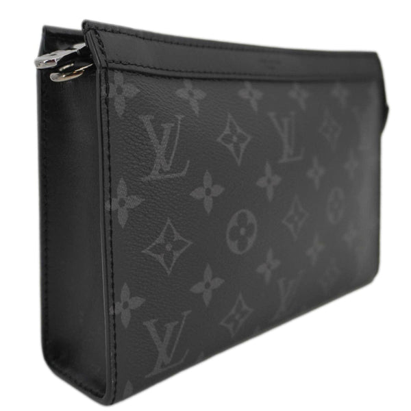 LOUIS VUITTON Gaston Wearable Monogram Eclipse Reverse Crossbody Bag Gray