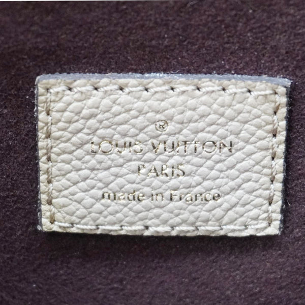 LOUIS VUITTON Neverfull MM Empreinte Leather Tote Shoulder Bag Beige