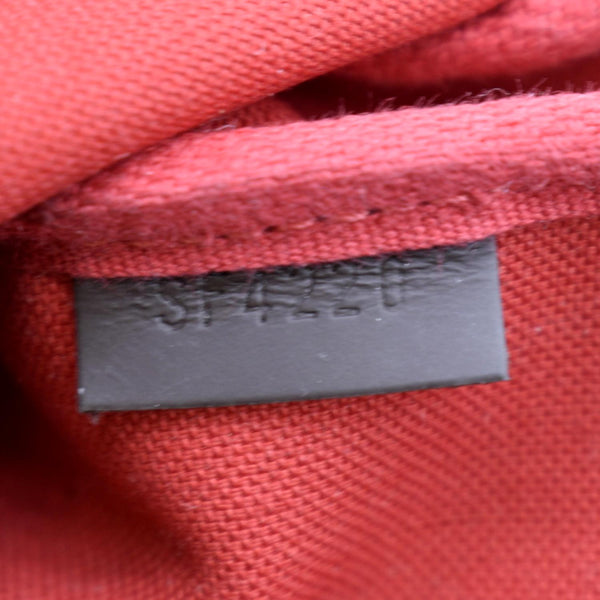 LOUIS VUITTON Mini Pochette Damier Ebene Accessoires Pouch Brown