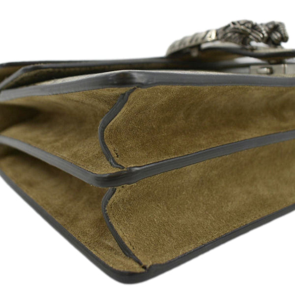 GUCCI Dionysus Small GG Supreme Canvas Shoulder Bag Beige 400249