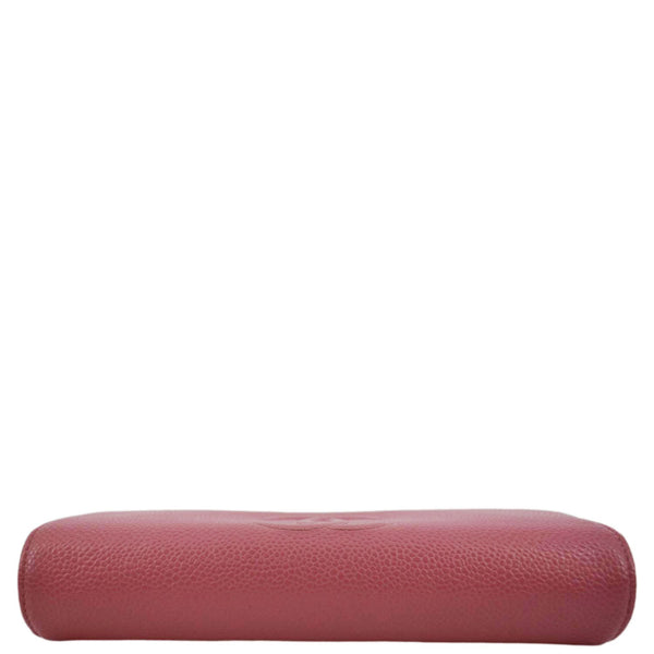 CHANEL Timeless CC Flap Caviar Leather Wallet Pink