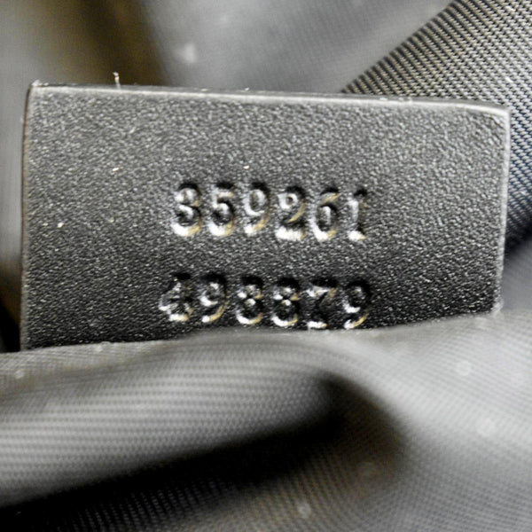 GUCCI Zipper Web GG Supreme Canvas Tote Bag Beige 359261