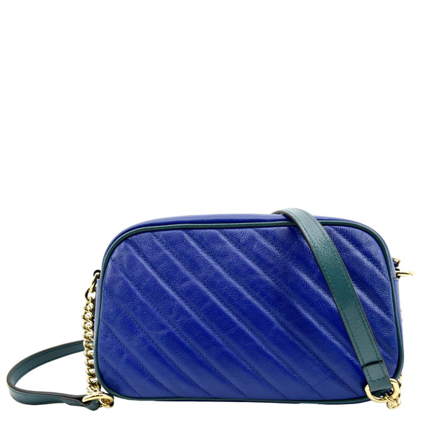 Gucci GG Marmont Small Diagonal Leather Crossbody Bag - Back