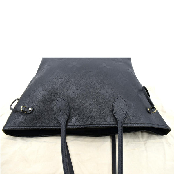 LOUIS VUITTON Neverfull MM Monogram Empreinte Tote Bag Black