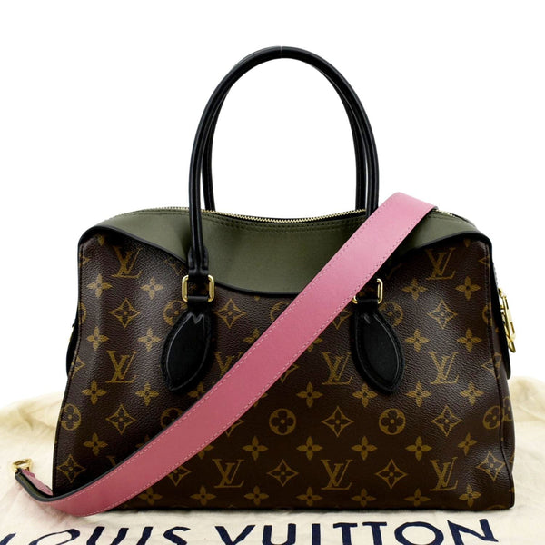 LOUIS VUITTON Tuileries Monogram Canvas Shoulder Bag Brown