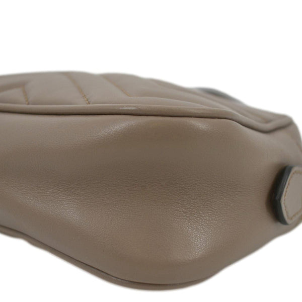 GUCCI GG Marmont Mini Matelasse Leather Crossbody Bag Dust Pink 448065