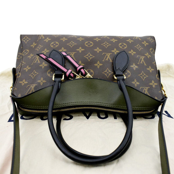 LOUIS VUITTON Tuileries Monogram Canvas Shoulder Bag Brown