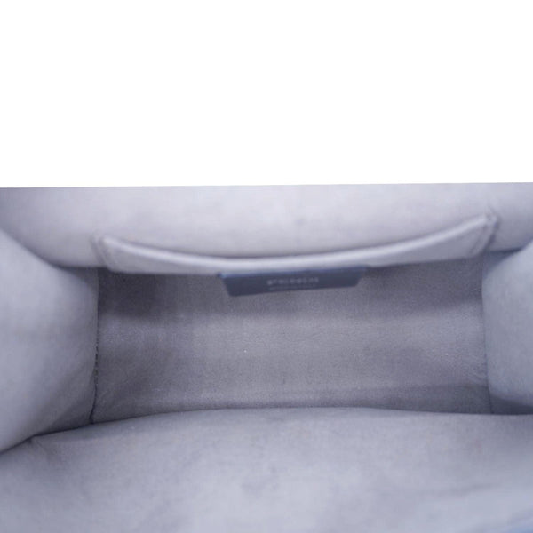 FENDI Kan I F Logo Small Leather Crossbody Bag Blue