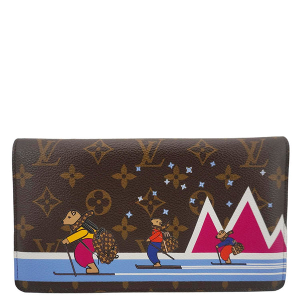 LOUIS VUITTON Christmas Animation Pochette Monogram Canvas Crossbody Bag Brown